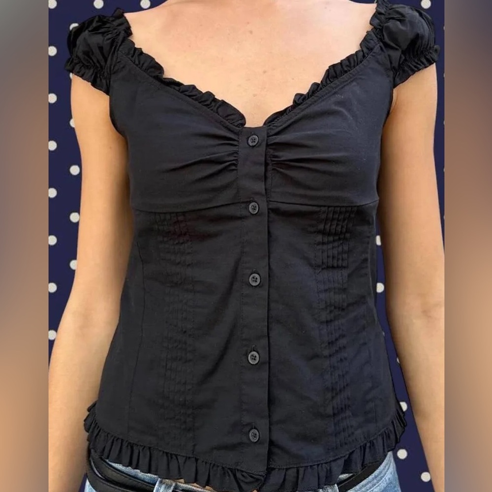 Brandy Melville Black Elara Top